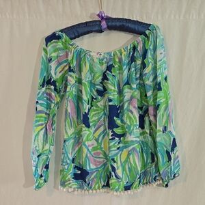 Lilly Pulitzer Off-Shoulder Blouse